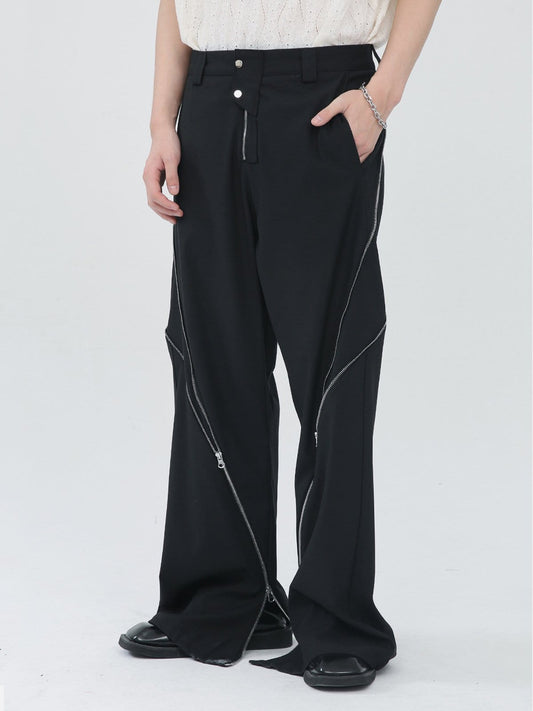Zip Up Split Pants Streetwear Brand Techwear Combat Tactical YUGEN THEORY