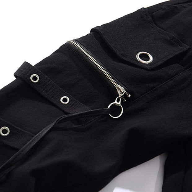 Zipper Multi Pockets Harem Pants Streetwear Brand Techwear Combat Tactical YUGEN THEORY