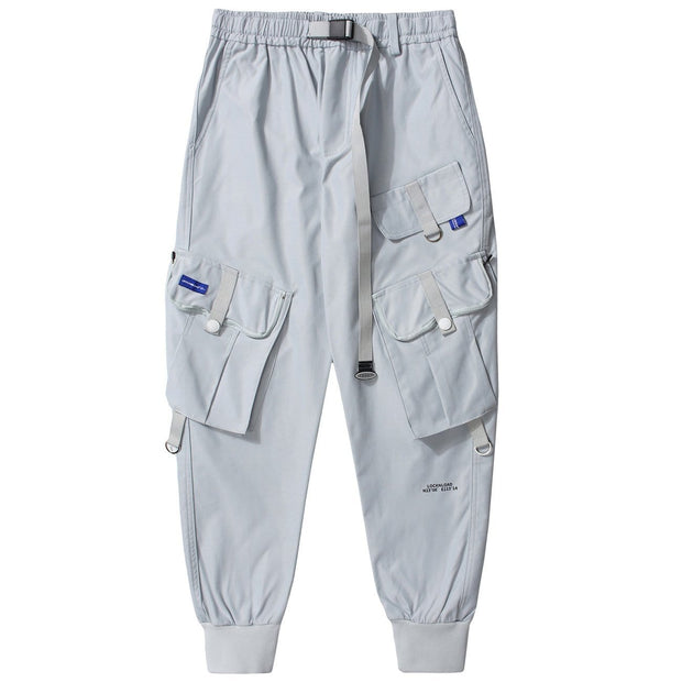 Zipper Pocket Decorative Belt Pants Streetwear Brand Techwear Combat Tactical YUGEN THEORY