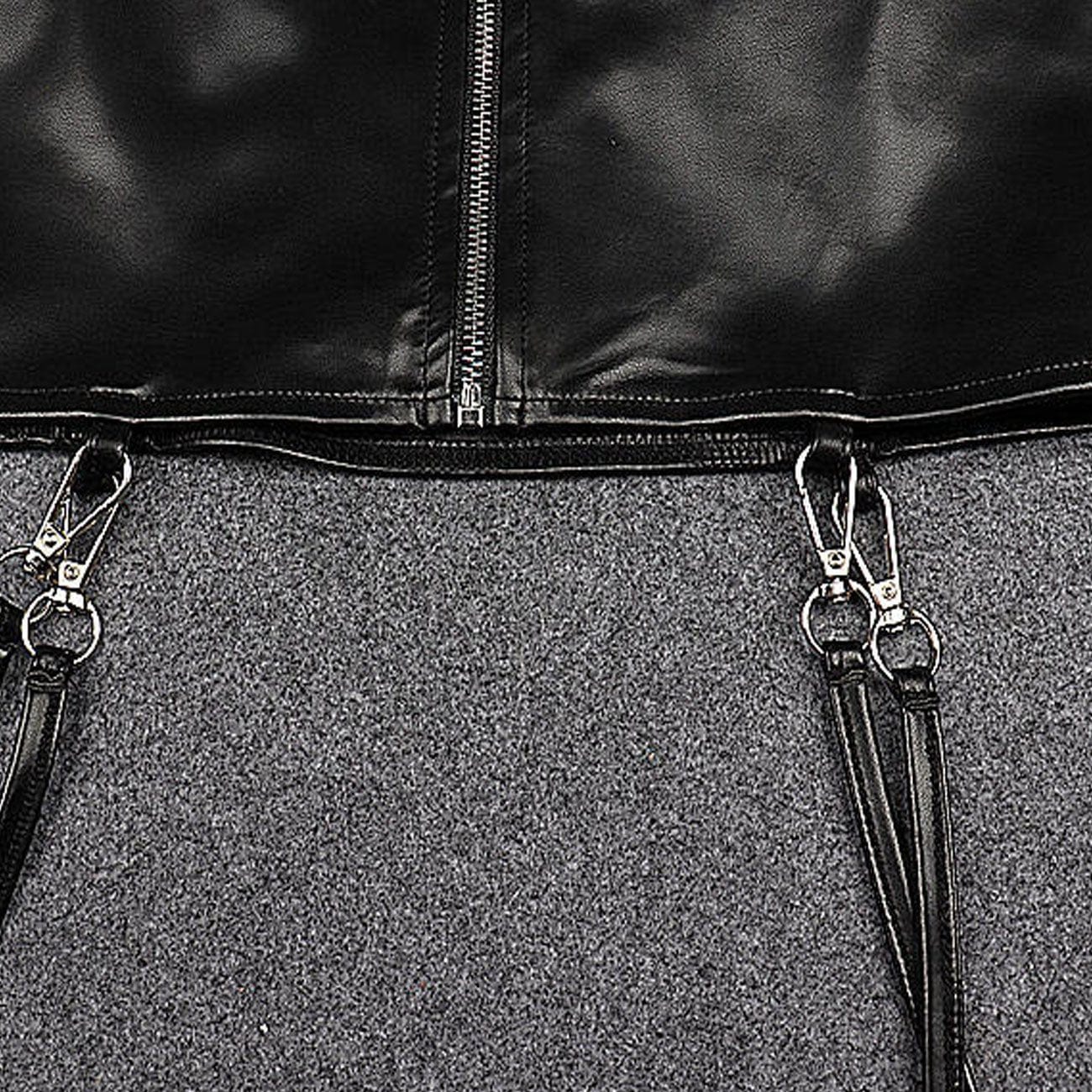Zipper Strap PU Vest Streetwear Brand Techwear Combat Tactical YUGEN THEORY